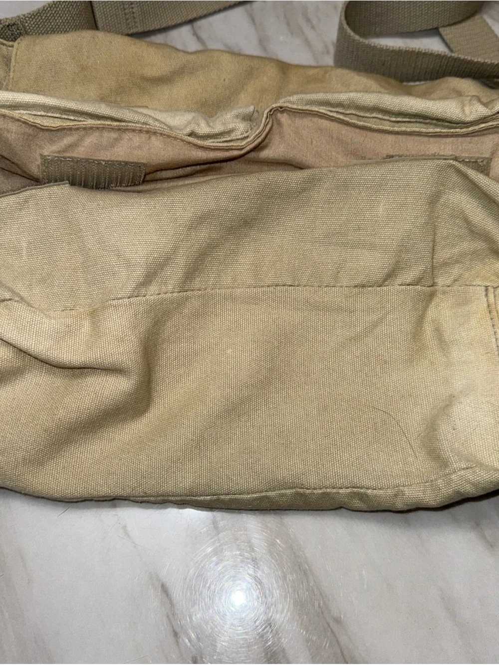 Mickey Mouse club Vinatge khaki mail bag